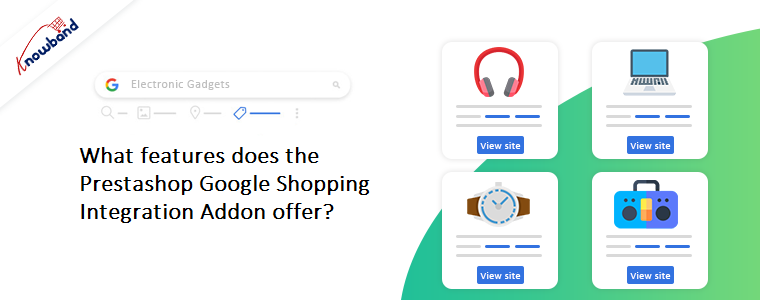 Quais recursos o complemento de integração do Prestashop Google Shopping oferece?