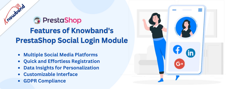 Recursos do módulo de login social PrestaShop da Knowband