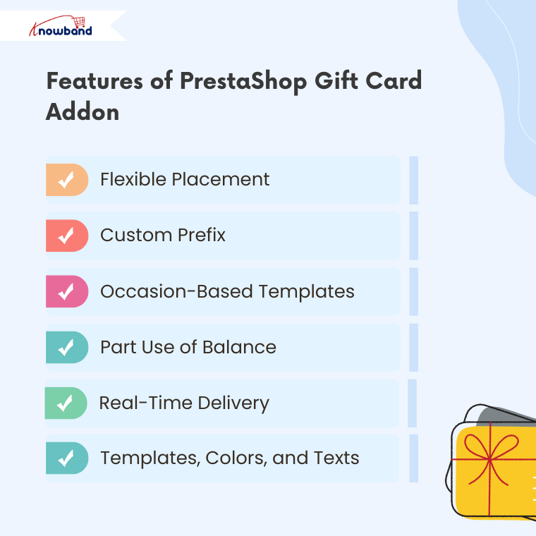 Explore the powerful features of the PrestaShop Gift Card Addon by Knowband for boosting sales and customer engagement